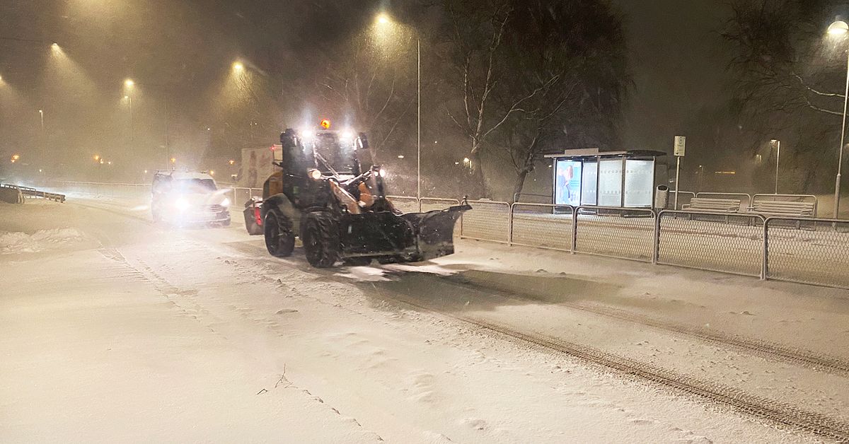 Vädervarning för kraftigt snöfall i Blekinge under onsdagen | SVT Nyheter