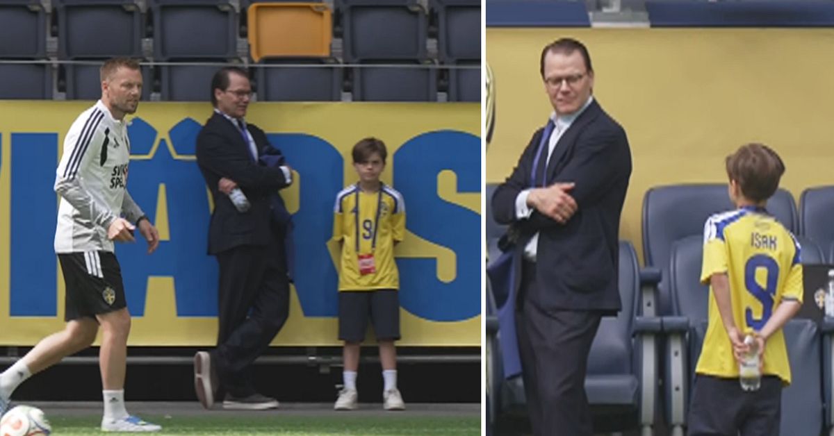 Fotbolls-VM: Här dyker Prins Daniel och Prins Oscar upp på landslagets  träning | SVT Sport