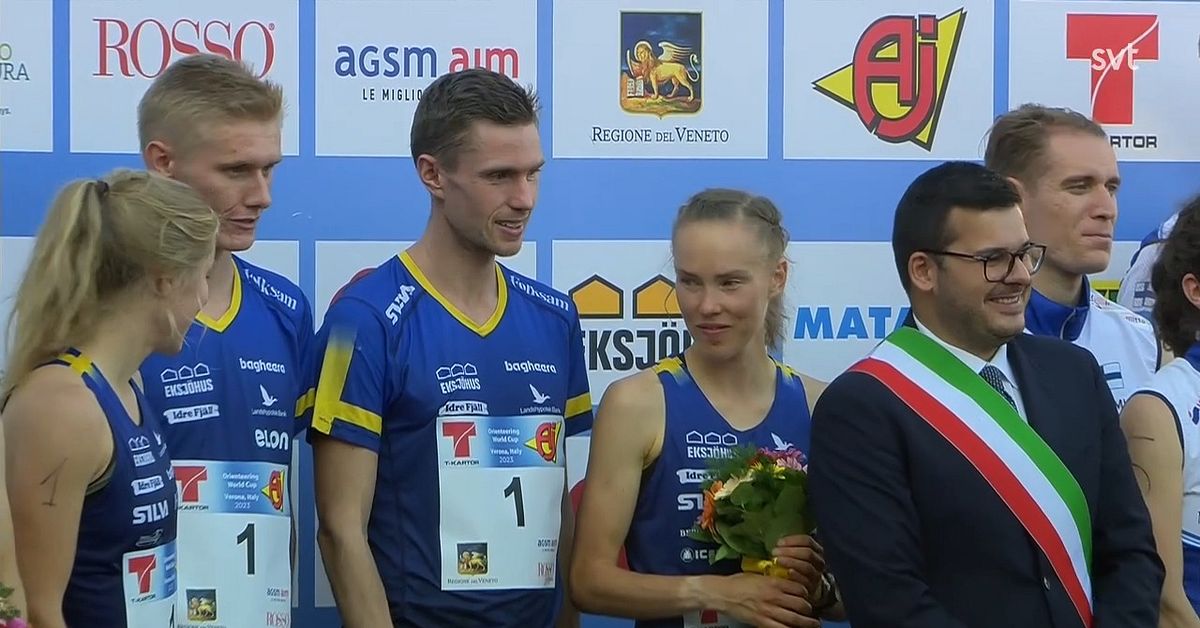 Sweden wins European Commission gold in the mixed relay race in orienteering