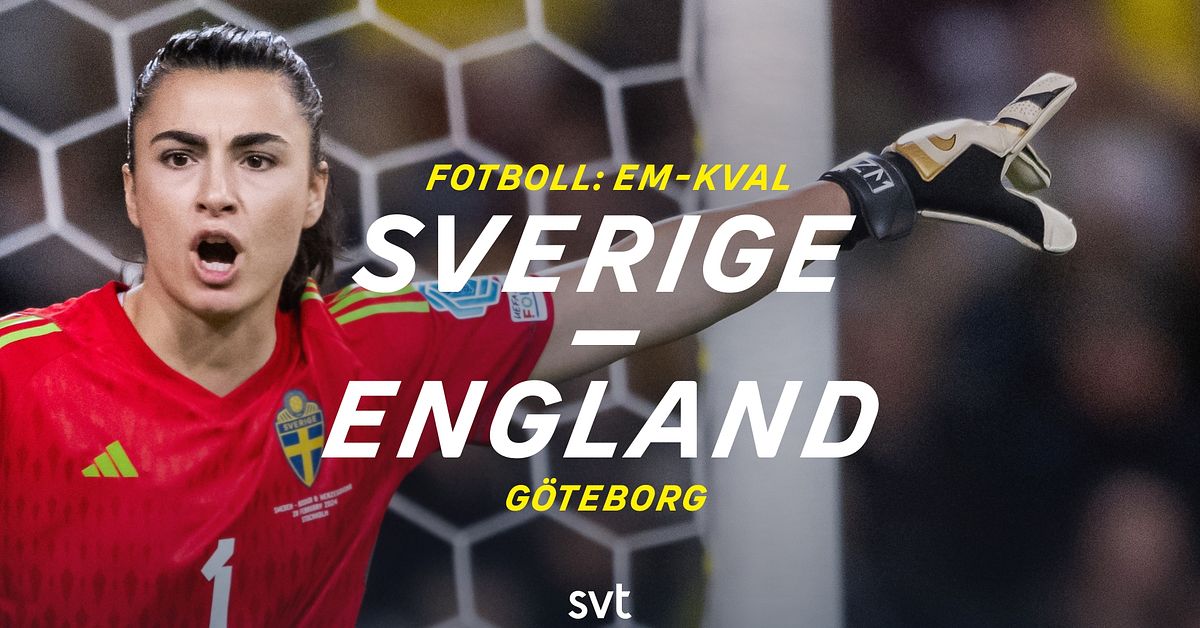 Ett besökarinlägg i "Fotboll 18.30 Sverige England i kvalet till EM