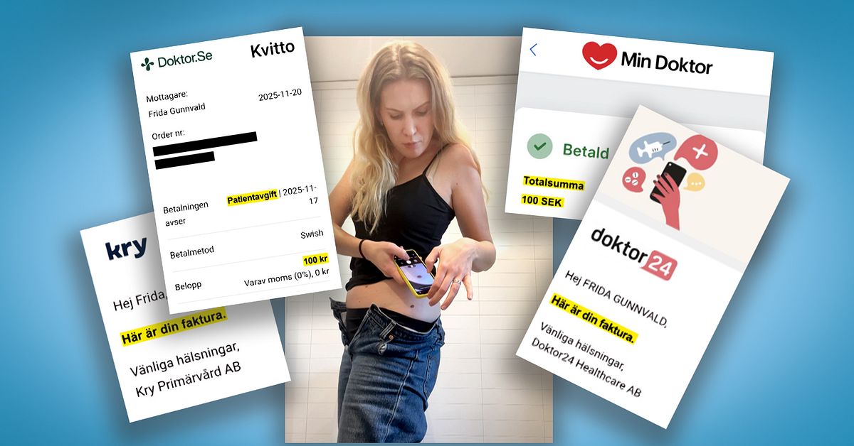 SVT granskar: N&auml;tl&auml;karna h&auml;nvisar till v&aring;rdcentral &ndash; tar &auml;nd&aring; betalt