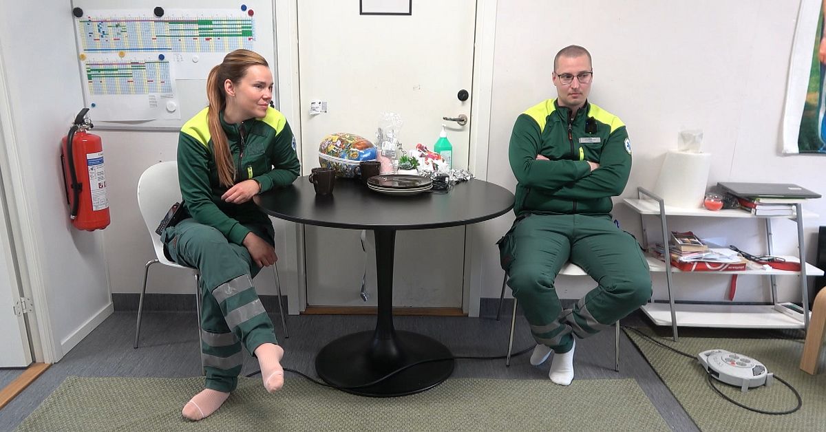 Ambulanspersonalen i Haparanda fortsatt fast i baracken