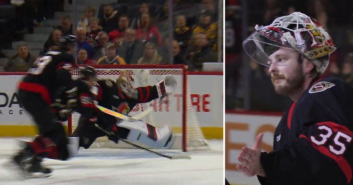 Linus Ullmark visar storform inf&ouml;r OS &ndash; h&ouml;ll nollan i natt