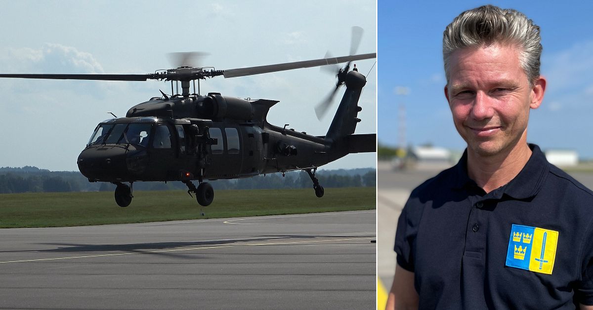 Försvarsministern flög drönare på Helikopterflottiljen