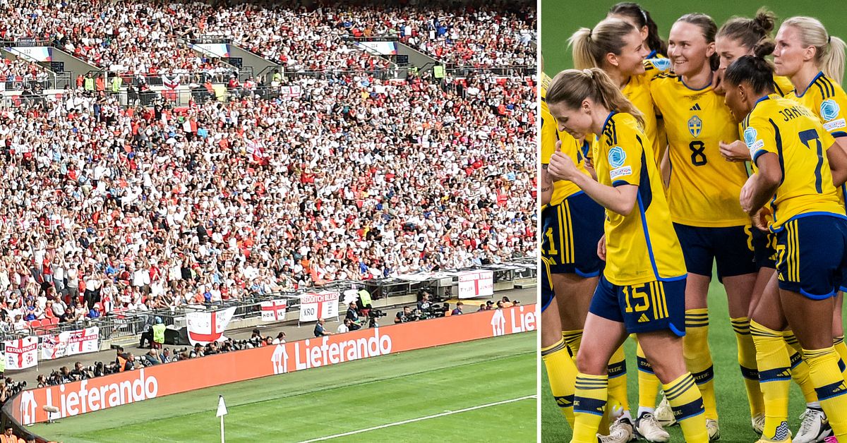 Football: Large crowds are expected to watch Sweden's European Championship qualifier against England at Wembley Stadium