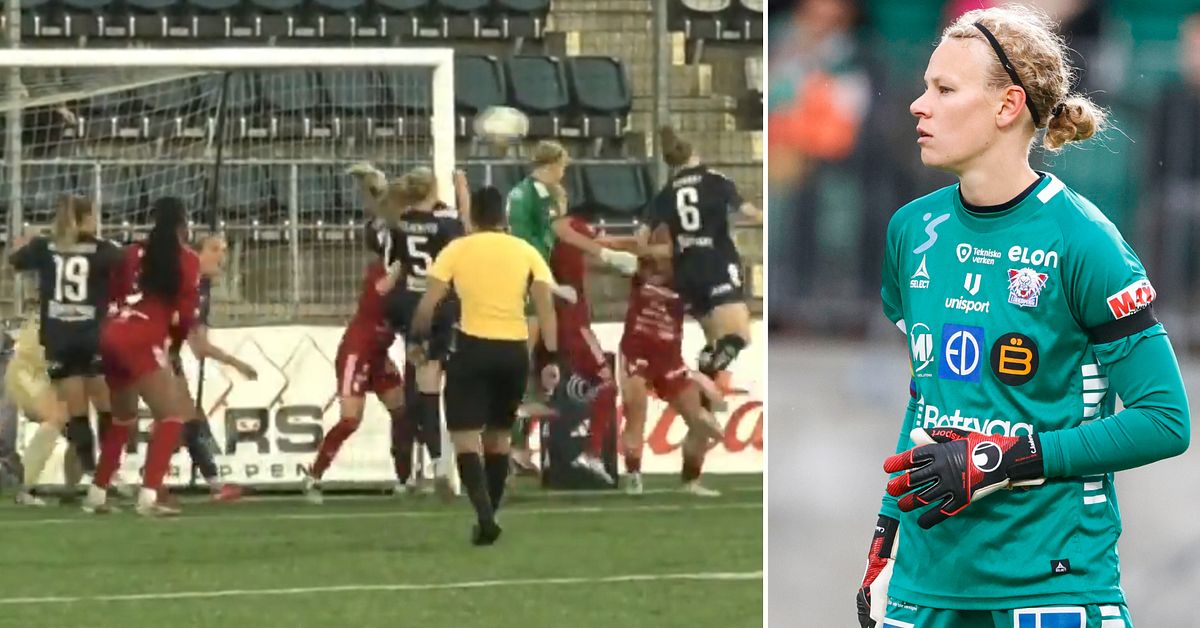 Målvakten Cajsa Andersson poängräddare för Linköping mot Piteå – nickade in kvitteringen