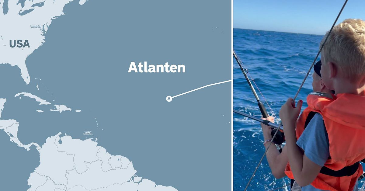 De seglar &ouml;ver Atlanten till mormor och morfar &ndash; det tar ett &aring;r