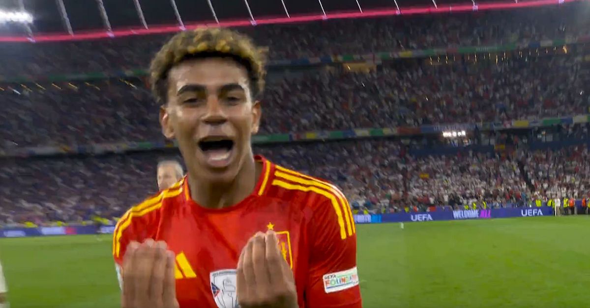 Football: Here Lamine Yamal shouts "talk now" straight into the camera