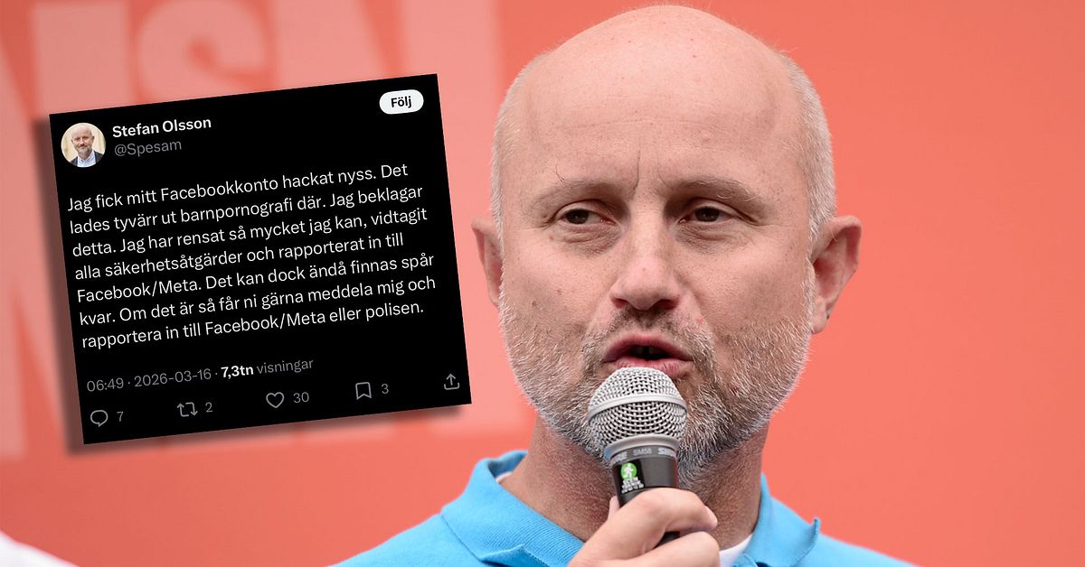 Kapare la ut barnporr p&aring; riksdagsledamots Facebook-sida