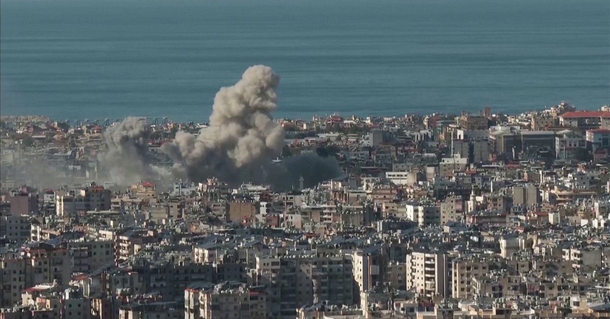 Före väntade vapenvilan – massiv attack mot Beirut