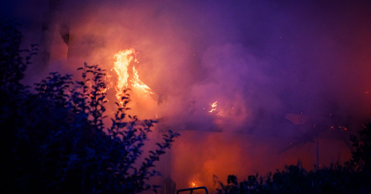 Villabrand i Huskvarna &ndash; boende tog sig ut