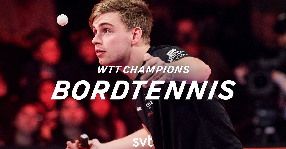 SVT s&auml;nder WTT Champions i Macao &ndash; se Truls M&ouml;reg&aring;rdh mot Patrick Franziska