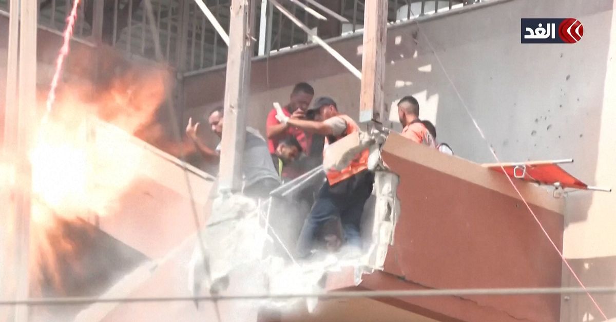 Här attackerar Israel sjukhuset i Gaza – minst 19 uppges ha dödats