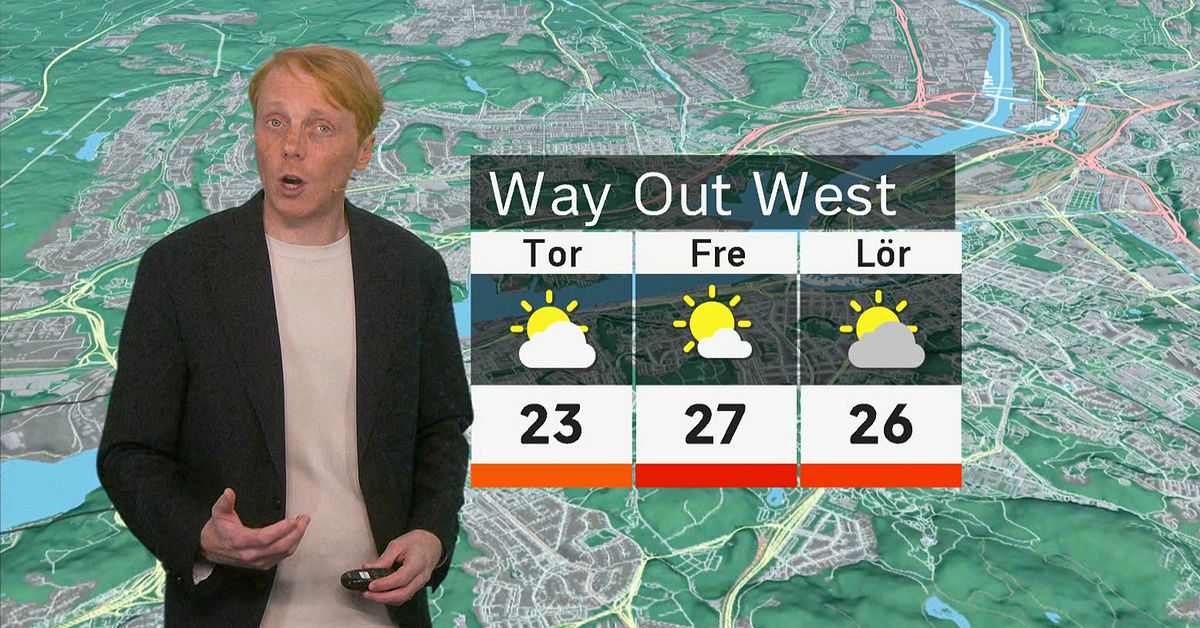 Dag f&ouml;r dag: S&aring; blir v&auml;dret p&aring; Way out west 2026