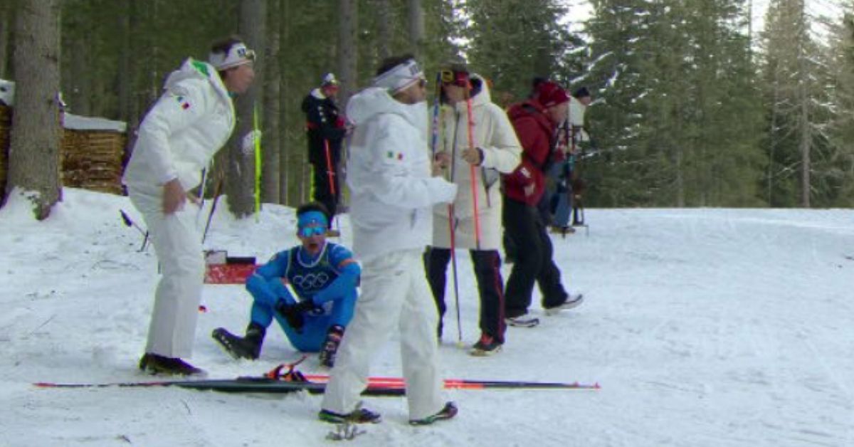 Italienaren gick ut i ledning &ndash; d&aring; tvingades han bryta