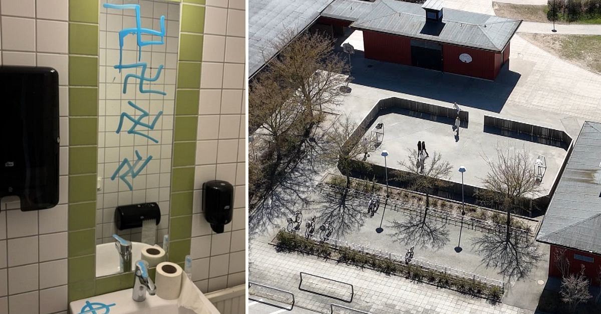 Nazist-klotter på skola i Höllviken