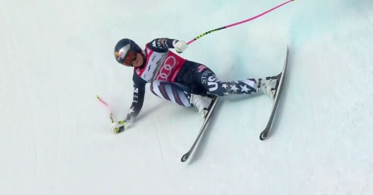 Lindsey Vonn till sjukhus efter kraschen