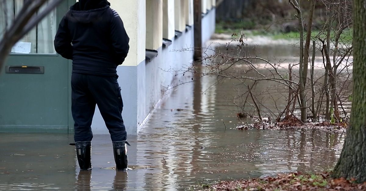 Stor vattenläcka i Hammarbyhöjden