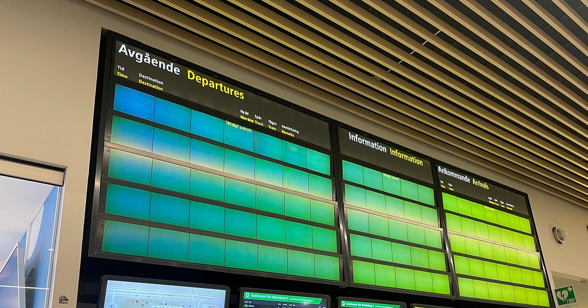 Efter brand i elrum – strömlöst på Knutpunkten i Helsingborg