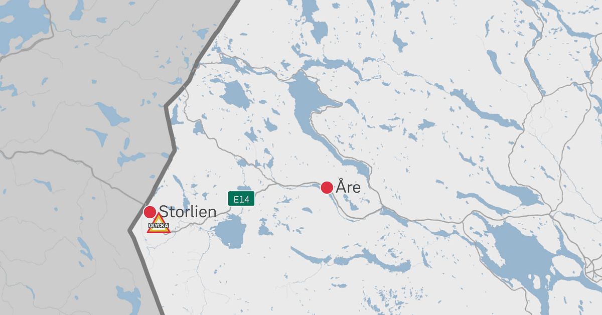 Olycka på E14 nära Storlien– vägen fick stängas av | SVT Nyheter
