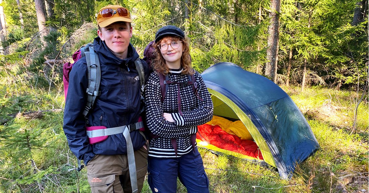 Simone och Samuel i Sundsvall trotsar trenden &ndash; vandrar 58 mil till Norge