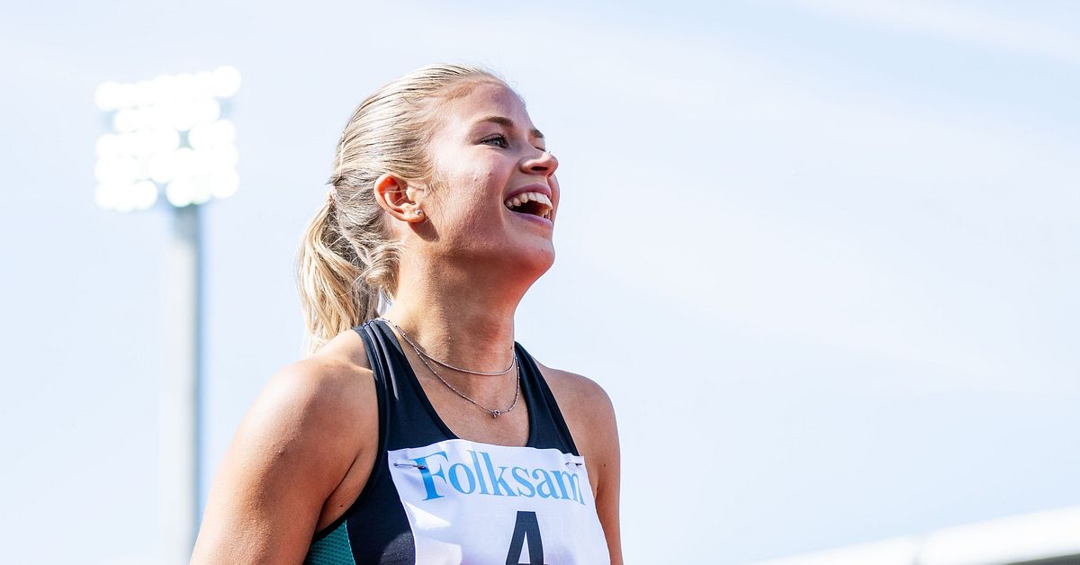 Julia Henriksson tre hundradelar från svenska rekordet på 100 meter