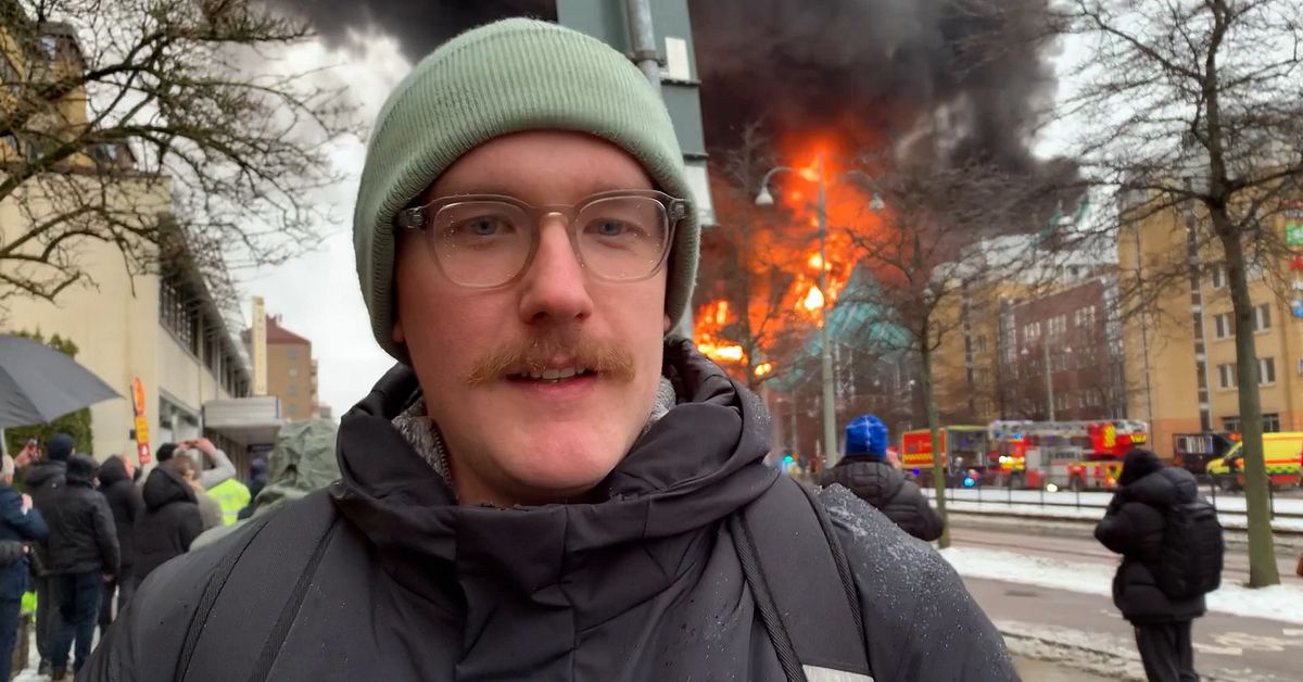 Philip såg branden vid Lisebergs badhus från sitt kontor: ”Inferno typ”