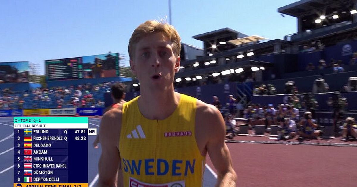 Oskar Edlunds succ&eacute;: Till final p&aring; 400 h&auml;ck efter svenskt rekord
