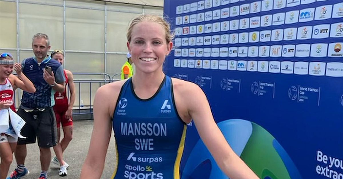 Triathlon Tilda Månsson på pallen i VCtävlingen i Kina SVT Sport