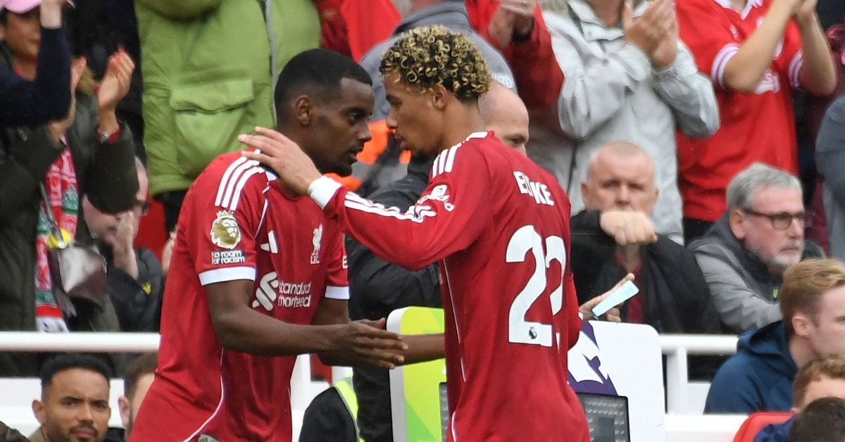 Alexander Isak inbytt i Liverpools derbyseger