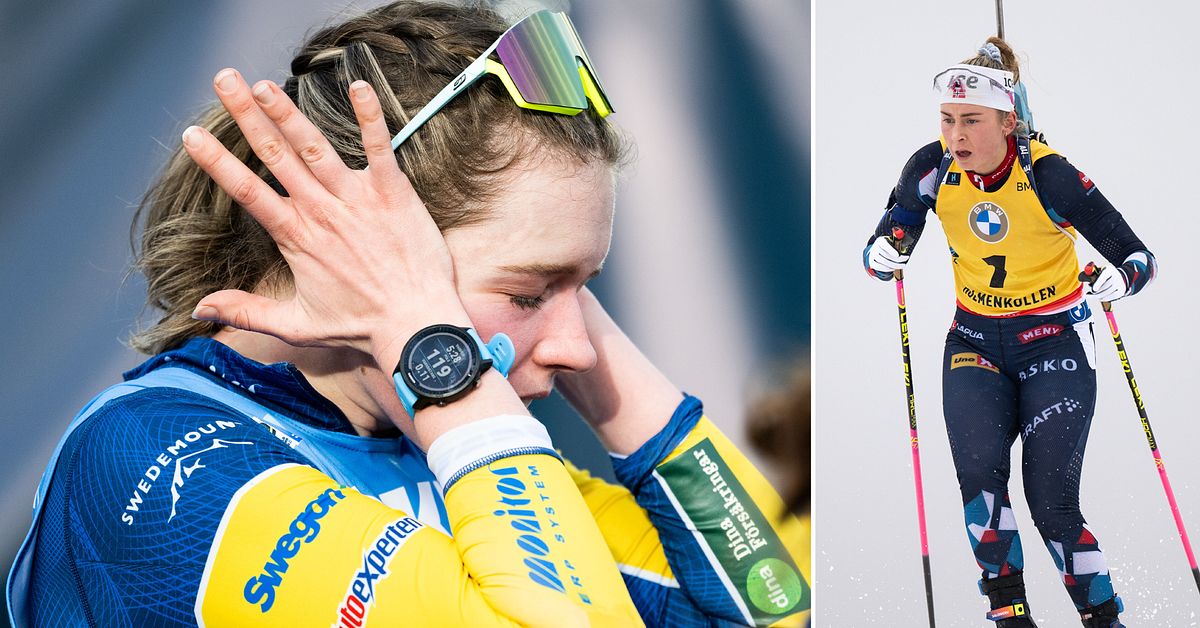 Skiskyting: Sverige går glipp av seier i stafett etter dårlig kast