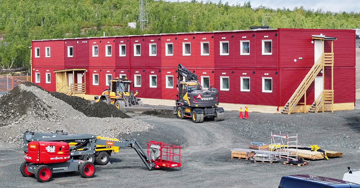 H&auml;r byggs &rdquo;&aring;ngestfritt&rdquo; boende f&ouml;r g&auml;starbetare p&aring; gruvomr&aring;de i Kiruna