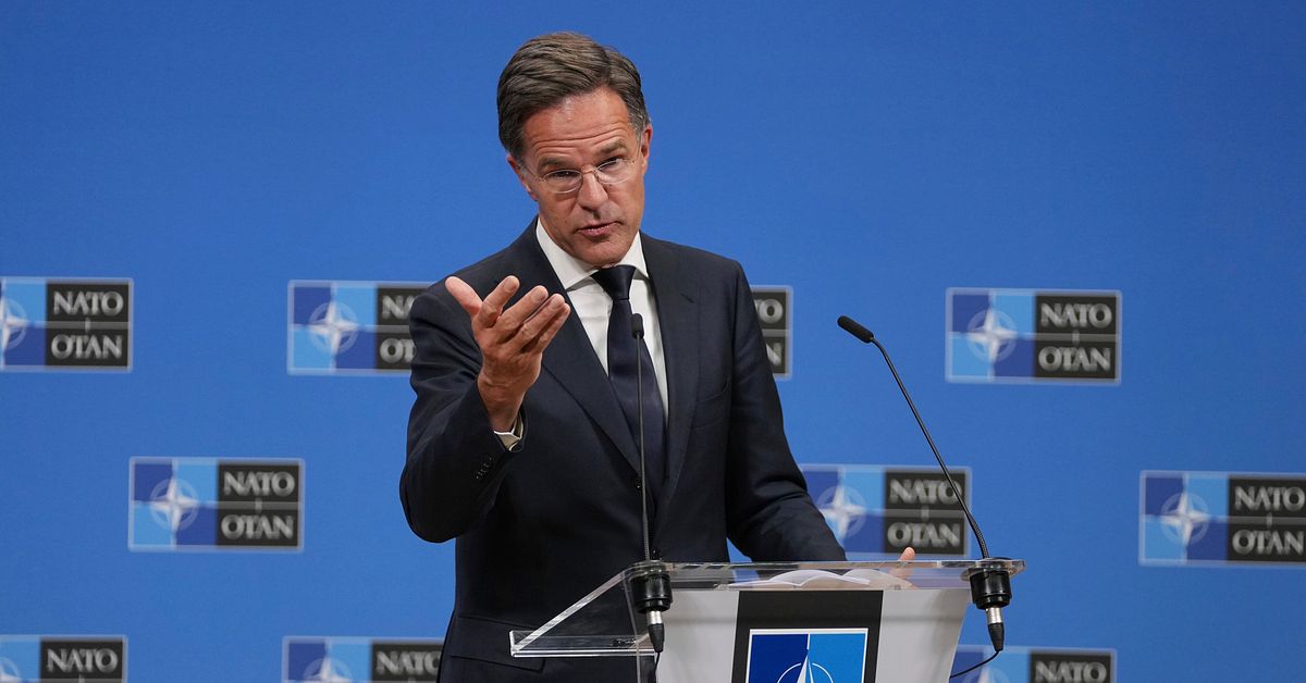 Mark Rutte håller presskonferens om de ryska kränkningarna