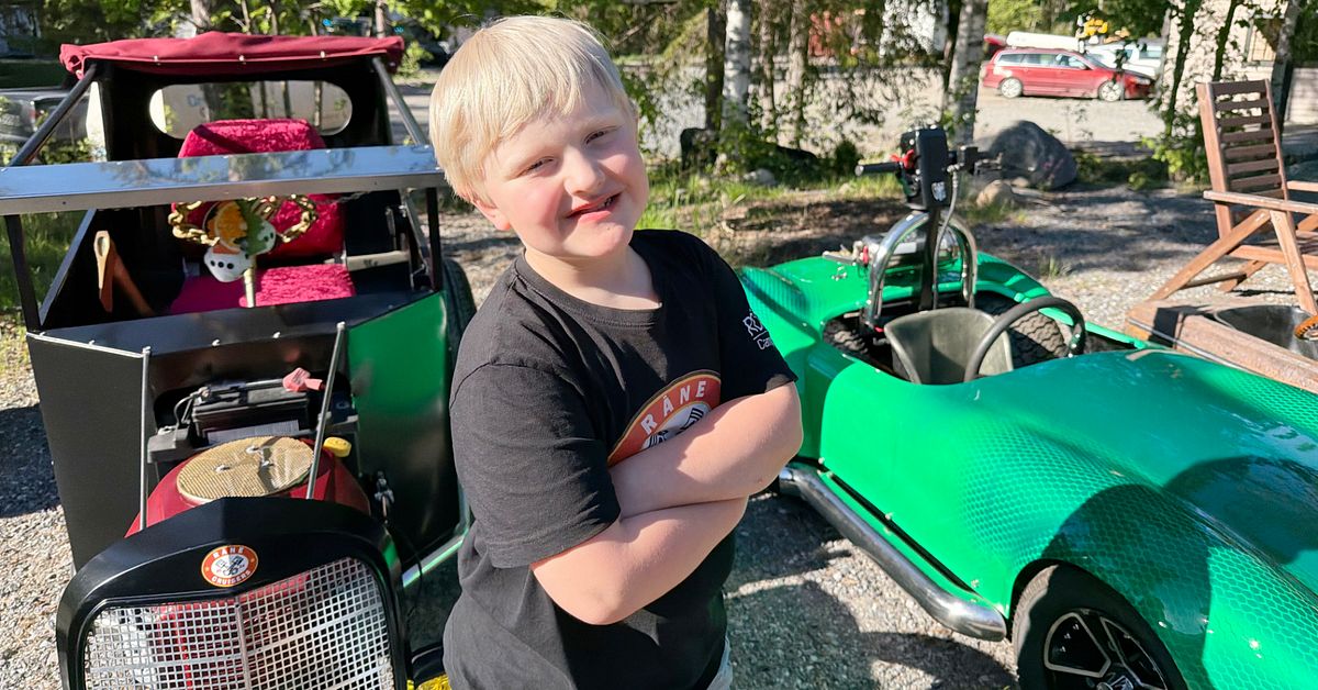 7-&aring;rige Stures &aring;kgr&auml;sklippare har byggts om till en Hot Rod