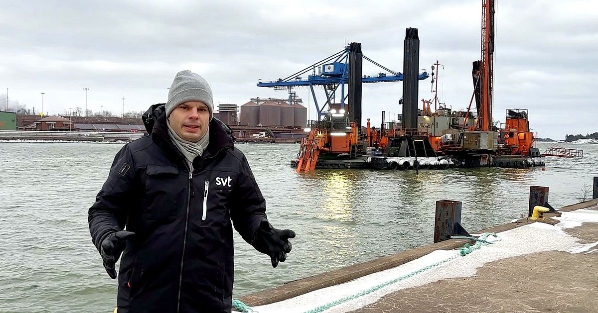 Mudderverket Hector hj&auml;lper hamnen i Oxel&ouml;sund att v&auml;xa