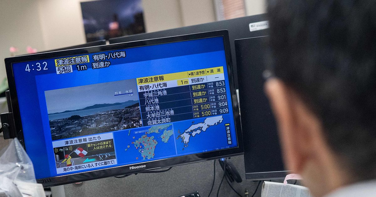 Jordb&auml;vning i s&ouml;dra Japan &ndash; tsunamivarning utf&auml;rdad