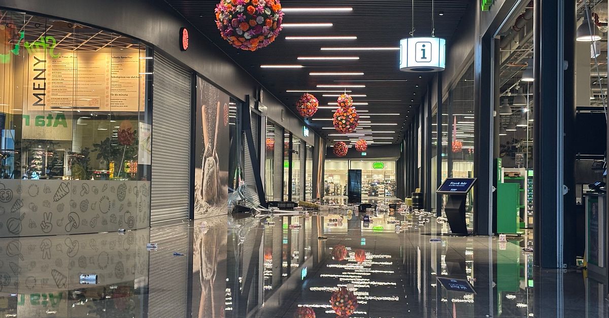 Tak har rasat in p&aring;  k&ouml;pcentrum i Uddevalla