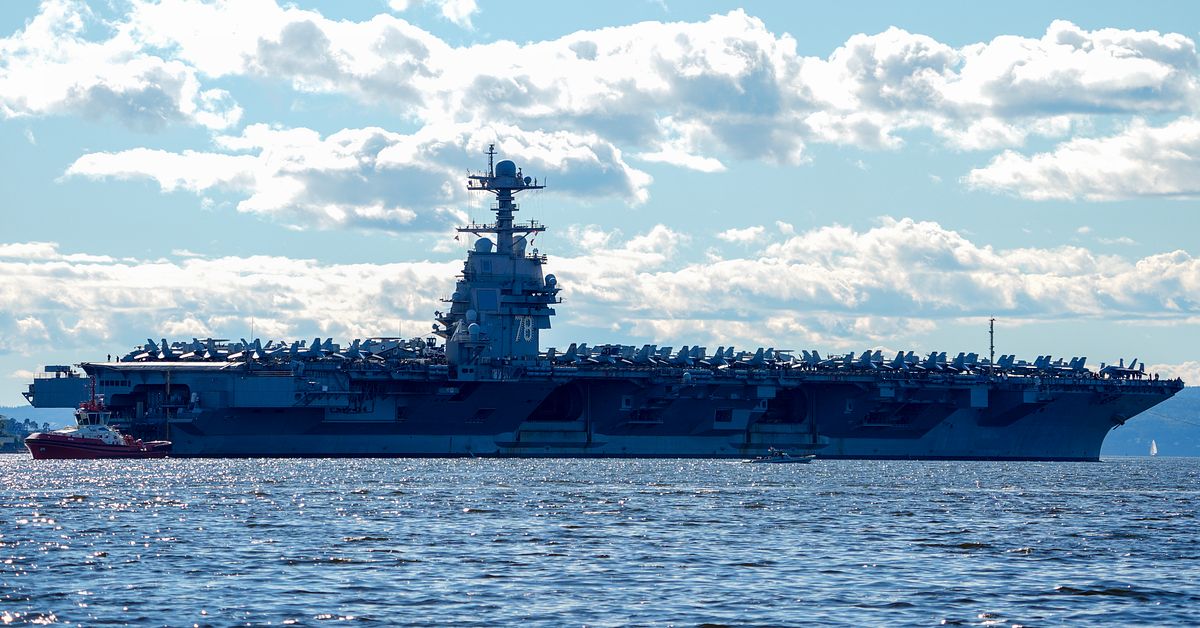 USA skickar v&auml;rldens st&ouml;rsta hangarfartyg till Mellan&ouml;stern