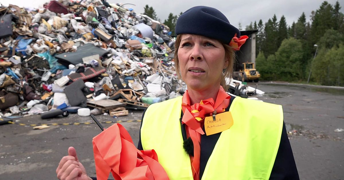Här bjöds resenärerna på udda charter – till sopberg utanför Östersund