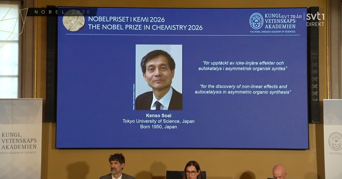 Henri B. Kagan och Kenso Soai delar p&aring; &aring;rets Nobelpris i kemi