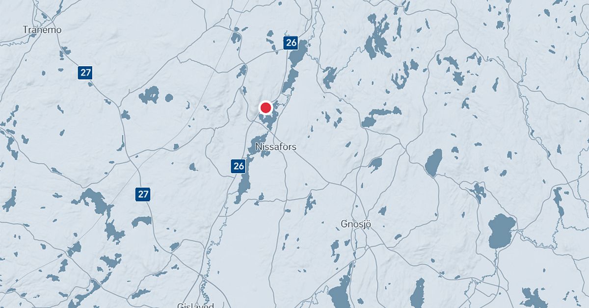 Larm om drunkning vid Hestra