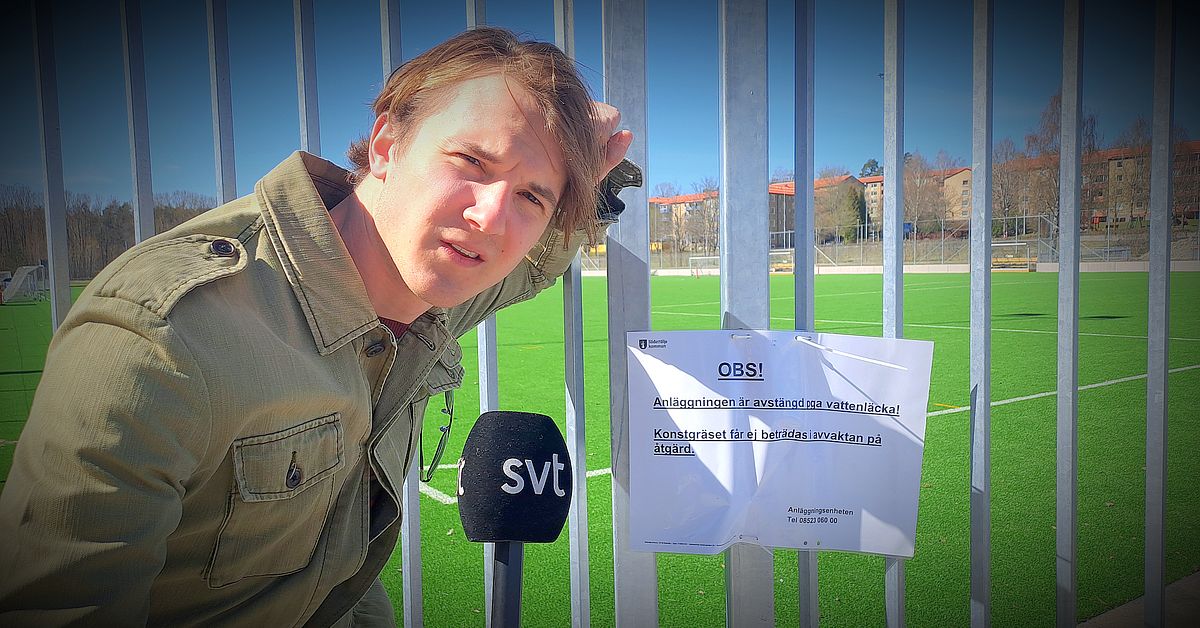 Bårsta IP:s konstgräs rivs upp – ett halvår efter invigning | SVT Nyheter