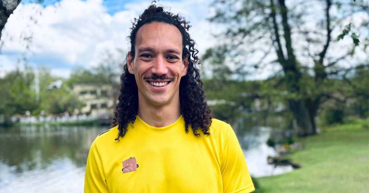 Florian gör triathlon genom Sverige – alla får haka på | SVT Nyheter