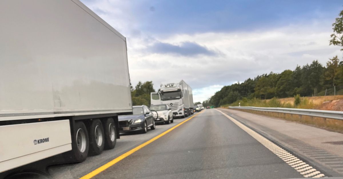 Stopp i trafiken p&aring; E4 s&ouml;der om Gr&auml;nna