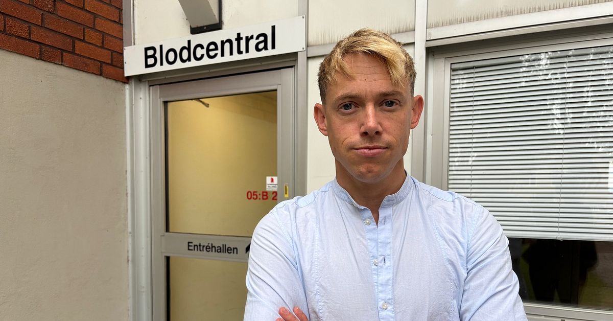 Tobias fick nej till att ge blod – nu kan hans kamp ändra svenska regler