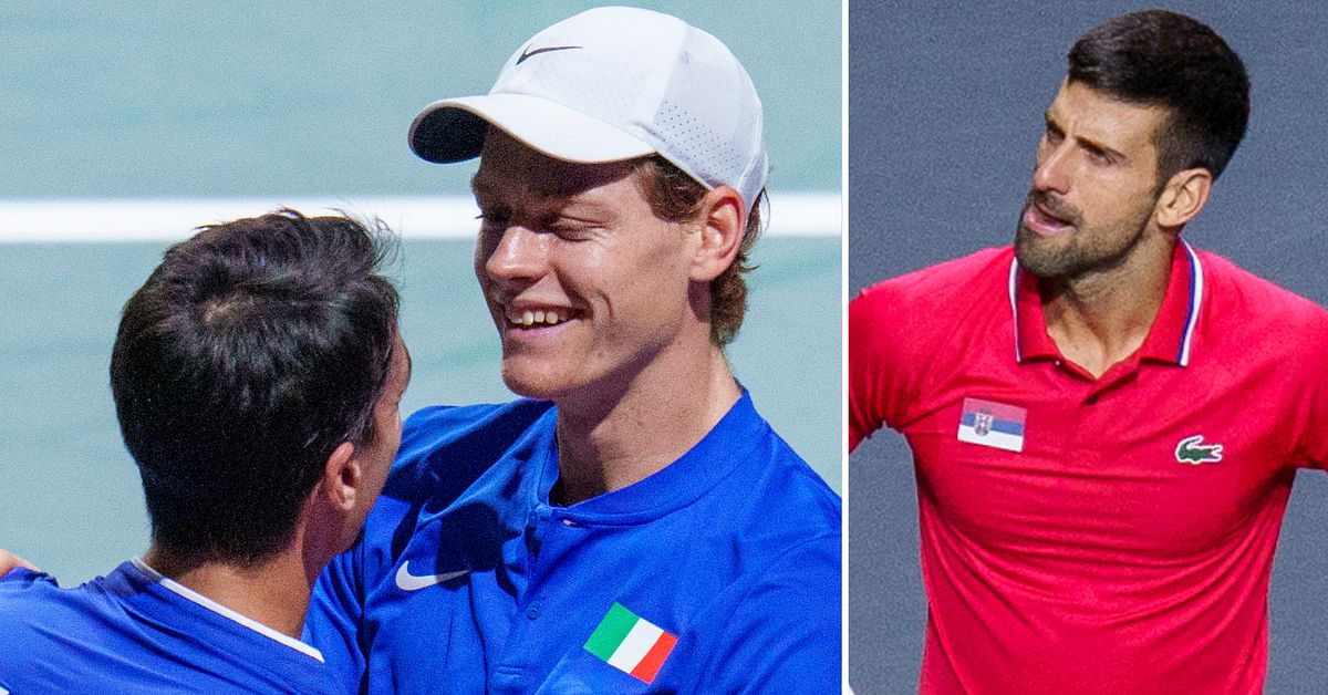 Jannik Sinner si è preso due volte la rivincita su Novak Djokovic in Coppa Davis