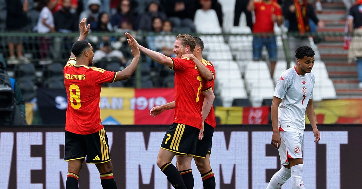 Belgien krossade Sveriges VM-motst&aring;nd Tunisien i genrepet
