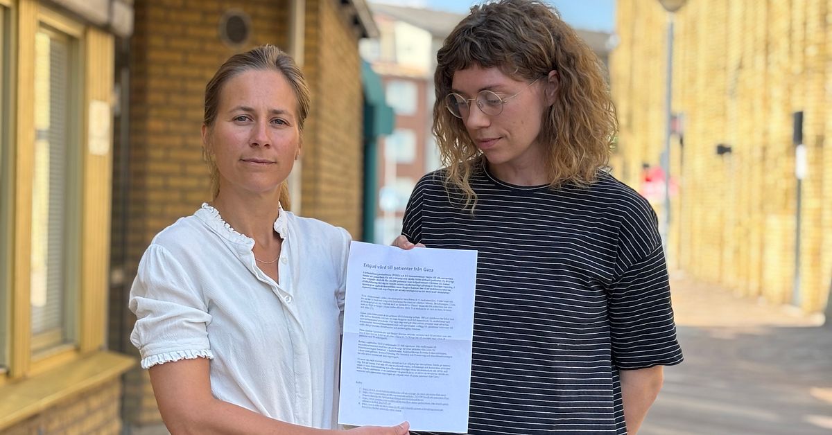 Vårdpersonal i Kalmar sätter press på regeringen – vill ta emot patienter från Gaza