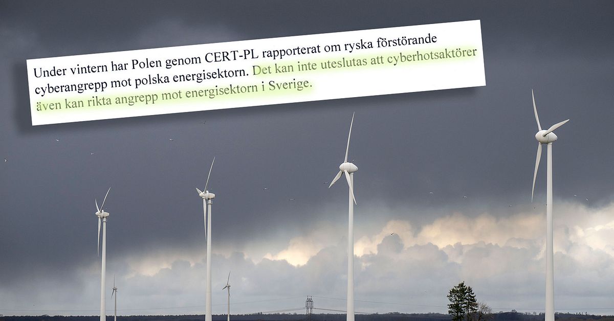 FRA:s varning till svenska energisektorn: Samma s&aring;rbarhet som Polen