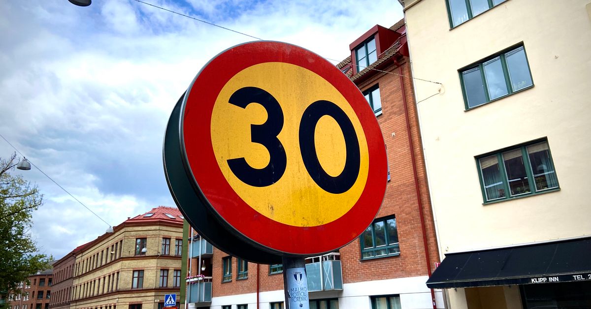 Sänkt hastighet från 40 till 30 på flera gator i centrala Malmö